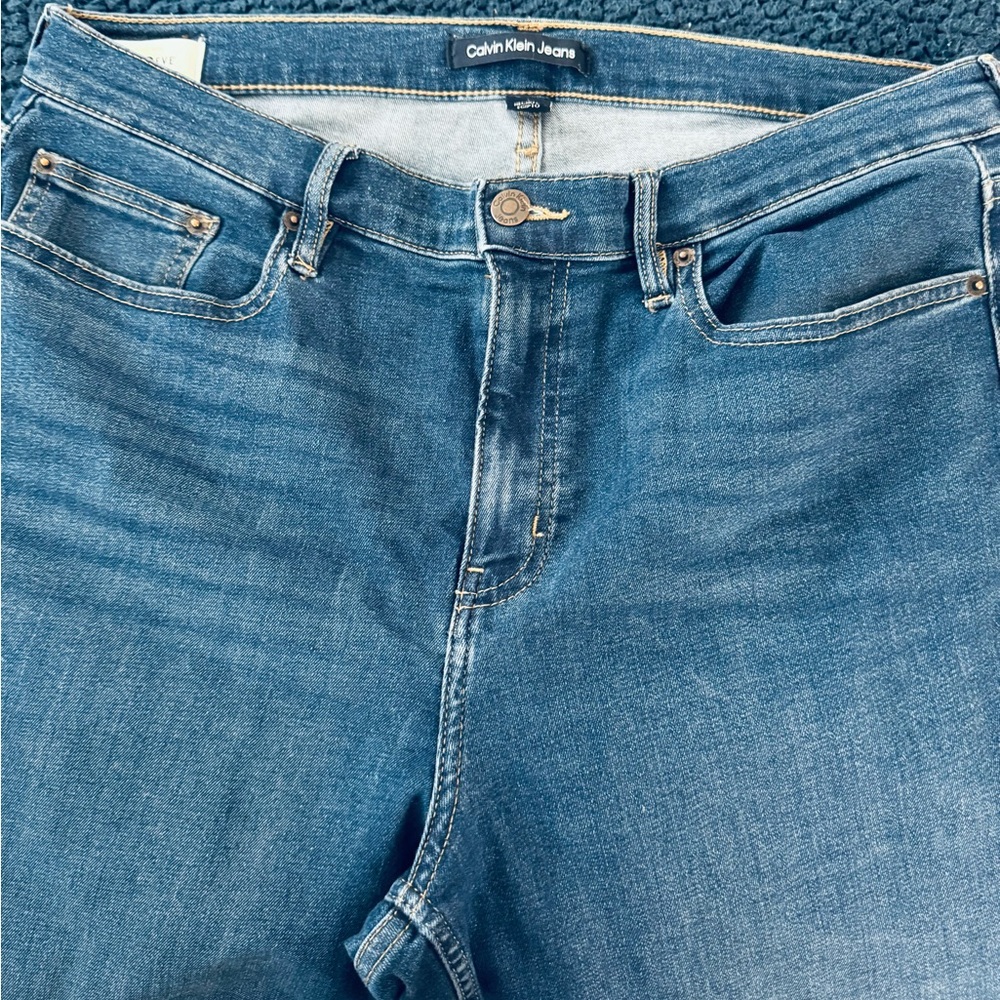 Calvin Klein High Rise Skinny Blue Jeans Classic Denim